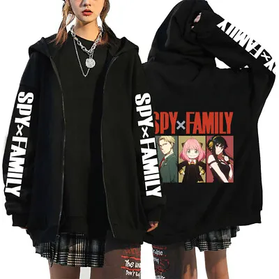 Buy Anime SPY×FAMILY Hoodies Unisex Sweater Zip Jacket Coat Print Sweatshirt Costume • 27.14£