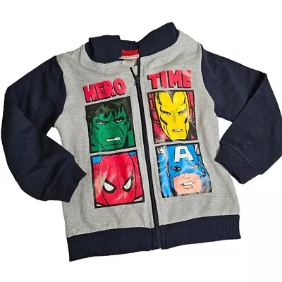 Buy Marvel Boy's Graphic Super Hero Full Zip Hoodie Sweatshirt NWOT Size 6 • 9.47£