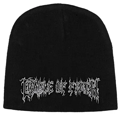 Buy Cradle Of Filth Logo Black Beanie Hat NEW OFFICIAL • 17.99£