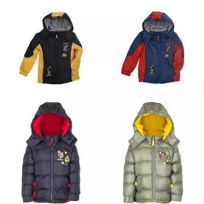 Buy Super Mario Winter Coat Fleece Lined Puffer Jacket New Licensed 3-8 Years • 24.99£