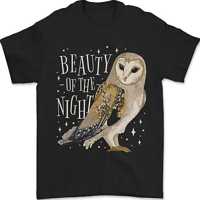 Buy Beauty Of The Night Owl Birds Of Prey Mens T-Shirt 100% Cotton • 8.49£