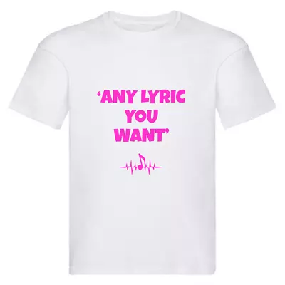 Buy Iced @ Earth@ KID'S Tshirt Tee Shirt T LYRIC Gift Custom MUSIC Pink • 14.99£