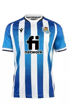 Buy Real Sociedad Official Boys T-Shirt Club Football Shirt, White/Blue, M • 43.18£
