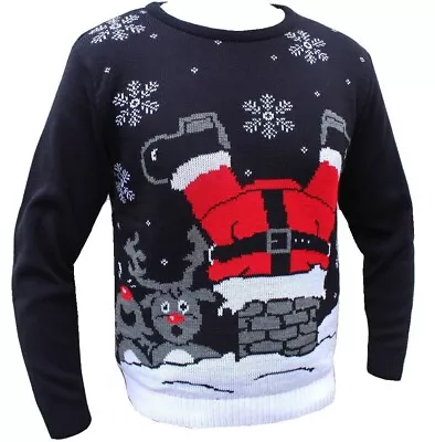 Buy New Unisex Men Women Santa Xmas Christmas Novelty Fairisle Retro Jumper Sweater • 16.95£