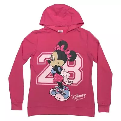 Buy Disney Sport Women's Pink Hoodie With Large Mini Mouse Detail To Front • 25£