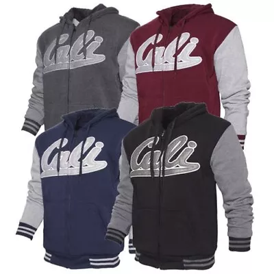 Buy Mens Sweatshirt Hoodie Jacket Graphic Cali Sherpa Lining Zip Up • 78.12£