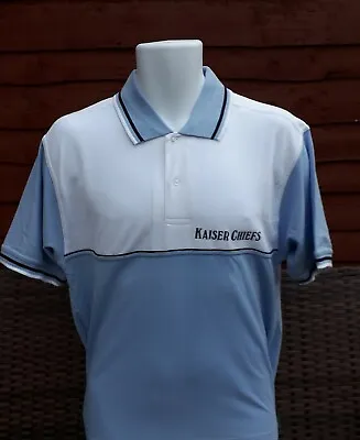 Buy Kaiser Chiefs  Polo T Shirt In Blue And White Size M  Rock Pop Heavy Metal  • 8.99£