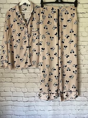 Buy 💕Preloved Pink Lightweight Silky Feel Disney Mickey Mouse George Pyjama’s 20/22 • 8£
