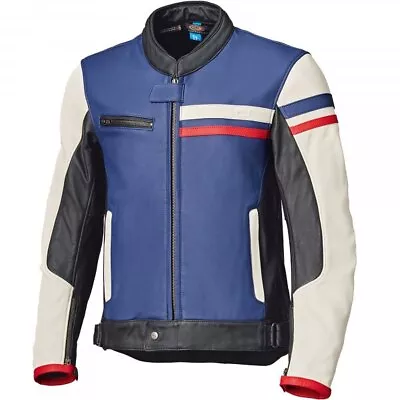 Buy Held Midway Leather Motorcycle Motorbike Jacket - Blue / Red / White • 434.95£