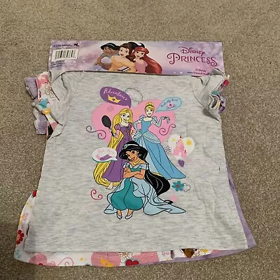 Buy Disney Princess Character Kids 4 Pack T-shirts Size 3 Years • 5£