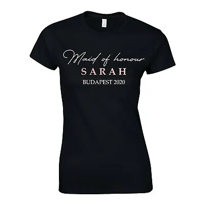 Buy Elegant Hen Party T-Shirts Selection - Custom Bride Personalised Tops Rose Gold • 7.99£