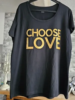 Buy 20 Uk CHOOSE LOVE Top  Personalized T Shirt White Festival Xmas Gift SecretSanta • 9.50£