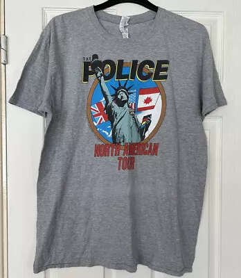 Buy The Police North America Tour Grey T Shirt Size XL Band • 14.99£