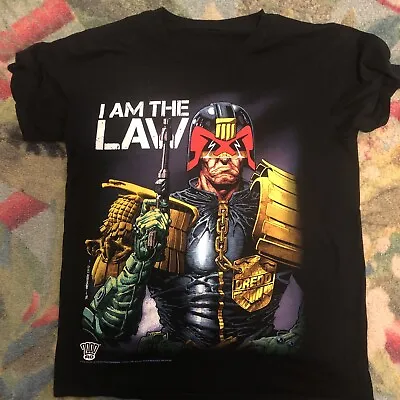 Buy Judge Dredd ‘I Am The Law’ T-shirt 2000AD Used, No Tags • 9.99£