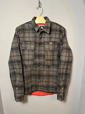 Buy G-STAR Raw Flight Deck Check Flannel Lumber Shacket Shirt Jacket Size Medium • 44.99£