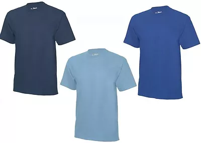 Buy Hanes USA Beefy Plain SKY ROYAL DARK LIGHT BLUE Heavy Tee T-Shirt Tshirt • 14.99£