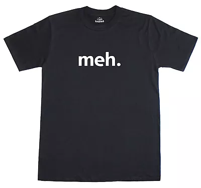Buy Meh Internet Geek Nerd Funny Mens Regular Fit Cotton T-Shirt  • 9.99£