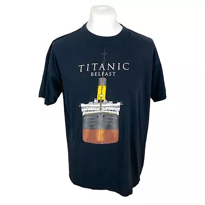 Buy Titanic T Shirt Large Black Shipping Ocean Ships T Shirt Sea T Shirt Oversized • 30£