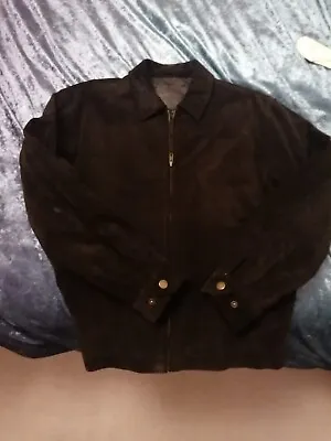 Buy MEN' DARK BROWN LEATHER BOX STYLE JACKET   SiZE S EXCELLENT CONDITION.  • 17.50£
