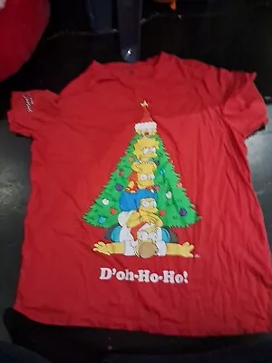 Buy Old Navy Men's Graphic T-shirt Simpsons Christmas Tree Size L - VGC • 0.99£
