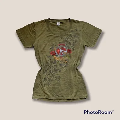 Buy 💀🥀 Mid-2000s Royal Apparel Punk Grungy Graphic Burnout T-shirt  Medium • 24.02£