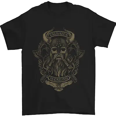 Buy Valhalla Is Calling Vikings Odin Thor Gym Mens T-Shirt 100% Cotton • 8.49£
