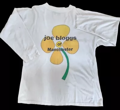 Buy Joe Bloggs Vintage 90s Long Sleeved Tshirt Top Basic Essentials Manchester Large • 19.95£
