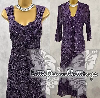 Buy ANN BALON Size XXL Italian Lace Dress And Jacket Mother Of The Bride Outfit • 149.99£