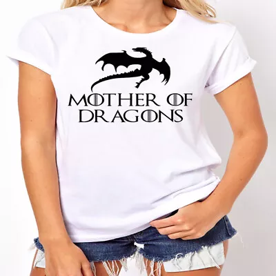 Buy Of Mother Dragons Women's T-shirt Inspired By Game Of Thrones Tee Gift Khaleesi • 6.82£