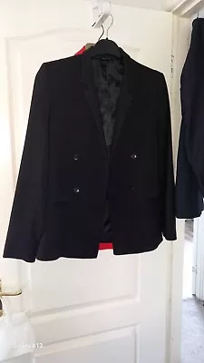 Buy Next Ladies Tailored Black Jacket Size 12 R Blazer  • 12£