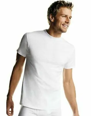 Buy Hanes Mens Tagless CrewNeck ComfortSoft® Cotton White T-shirt Printable S M L XL • 5.95£