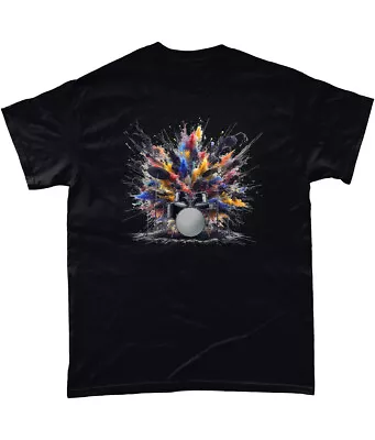Buy Exploding Drums Full Colour T Shirt The Who Drummer Keith Moon • 13.95£