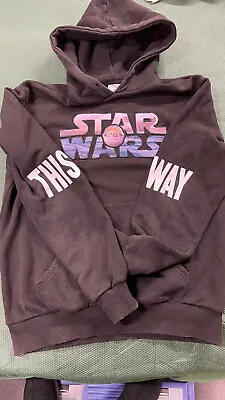 Buy Disney Star Wars Mandalorian Black Hoodie Size Medium • 6.99£