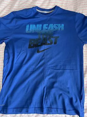 Buy Nike Training/Gym Dri-Fit “Unleash The Beast” T-Shirt - Size Medium • 15£