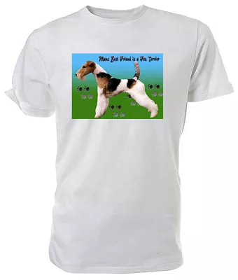 Buy Fox Terrier Dog T Shirt, My Best Friend - Choice Of Size & Colours Mens/womens • 11.99£