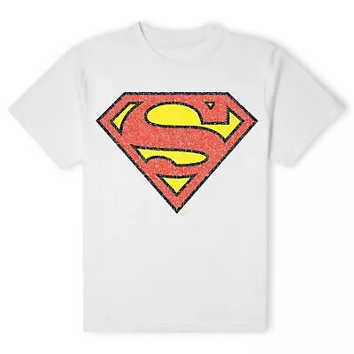 Buy Official DC Comics Superman Original Superman Crackle Logo Unisex T-Shirt - L • 17.99£
