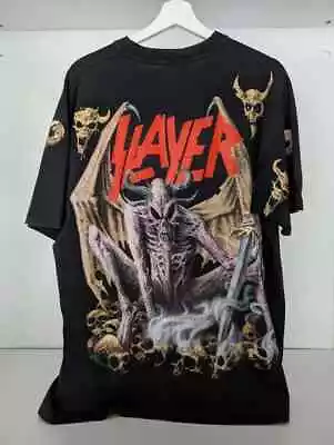 Buy SLAYER 1994 Vintage T-Shirt Pink Demon / All Over Print • 69.50£
