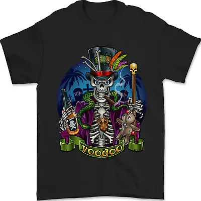 Buy A Voodoo Skeleton Alcohol Doll Graveyard Mens T-Shirt 100% Cotton • 7.99£