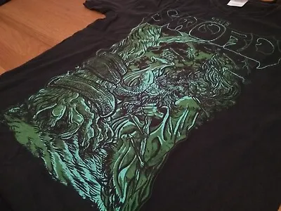 Buy Vintage The Sword Black T-shirt Large L With Green Serpent Print Great Condition • 10£