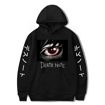 Buy Unisex Death Note Hoodie Yagami Light Hooded Pullover Sweatshirt Outwear Jaket • 22.99£
