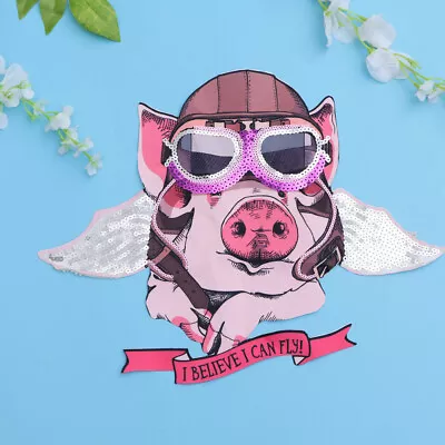 Buy  DIY Cartoon Embroidery Sewing Patches Cloth Paste Pig Printed T-shirt Clothing • 5.88£
