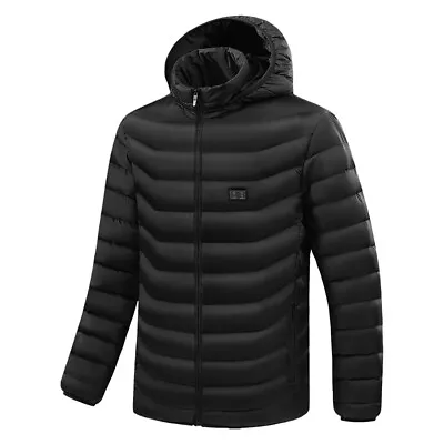 Buy Unisex USB Electric Heated Jacket Coat Washable Heating Warm Hoodie Padded Coats • 24.66£