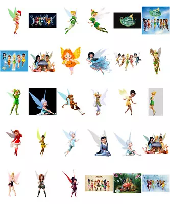 Buy Disney Fairies, Fairy Tinkerbell Iron On T Shirt Transfer. Choose Image And Size • 2.92£