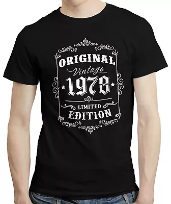Buy 45th Birthday Gift Idea, Born In 1978, Retro 45 Years Old T-shirt Tshirt Tee • 10.99£