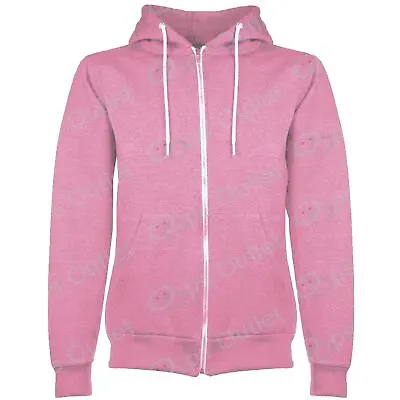 Buy Mens Plain Hooded Hoodies Hoody American Fleece Zip Jacket Sweat Shirt Top • 6.49£