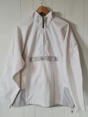 Buy Large Long Sleeve Pull Over Jacket Nike Wear White Wind Braker Read Description • 3.50£