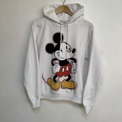Buy Disney Hoodie Womens Small White Mickey Mouse Disneyland Parks • 8£