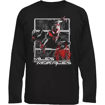 Buy Marvel ☆ Boys'  Miles Morales Spiderman Long Sleeve T-Shirt ☆ Sizes 4-16 • 15.75£