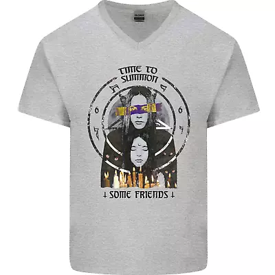 Buy Time To Summon Some Friends Ouija Board Mens V-Neck Cotton T-Shirt • 11.99£