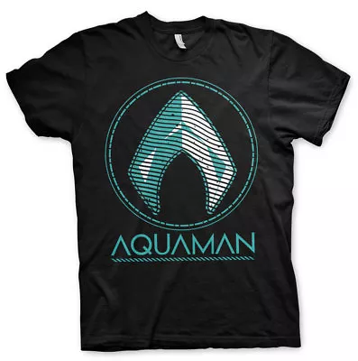 Buy Officially Licensed Aquaman - Distressed Shield Men's T-Shirt S-XXL Sizes • 19.53£